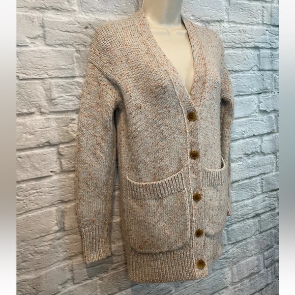 Point Sur by J. Crew Size XXS Heather Sky Patch Pocket Oversize Cardigan - Picture 3 of 8